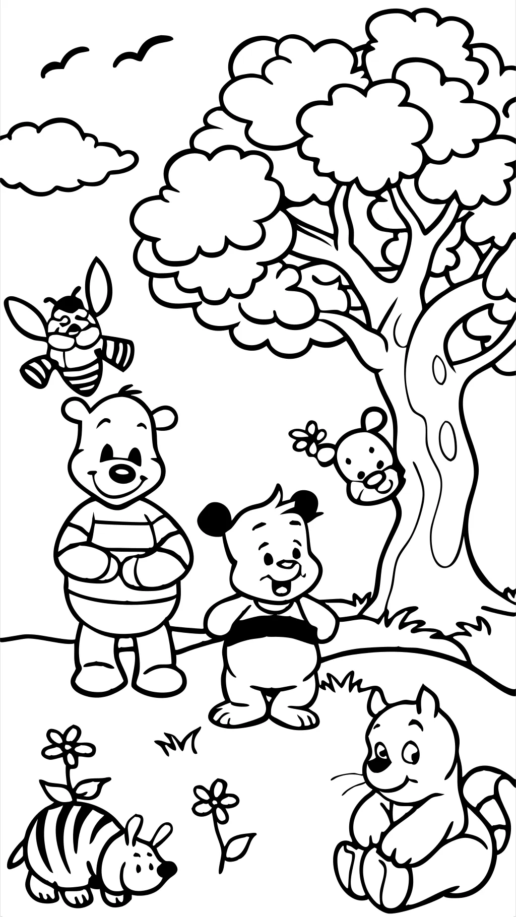 Páginas para colorear gratis Winnie the Pooh